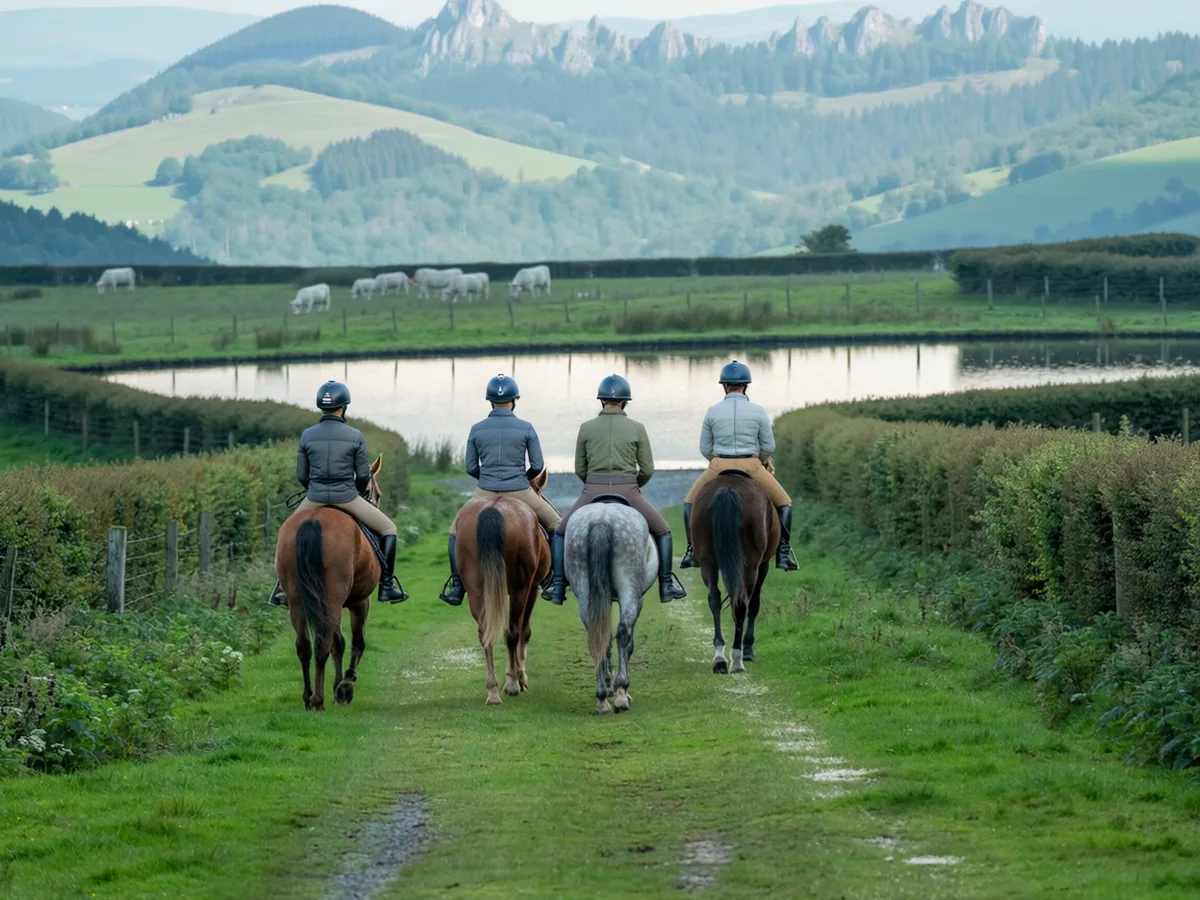Balade à cheval dans le Rhône, autour de Cailloux-sur-Fontaines