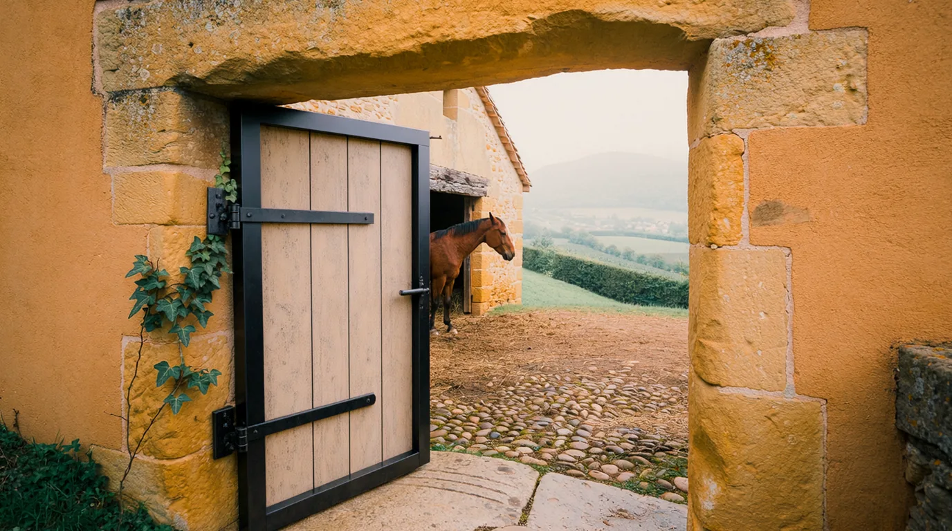 Entrée, Écurie Charret, centre équestre à Cailloux-sur-Fontaines